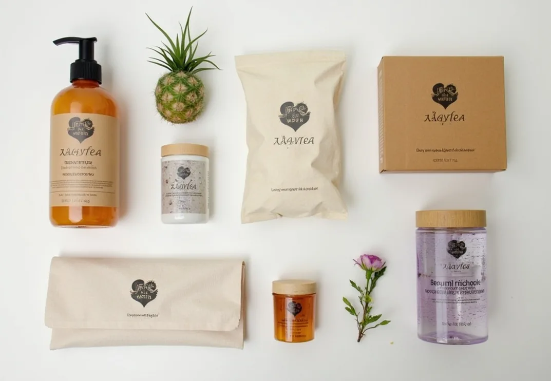 Reusable products zero waste lifestyle flat lay