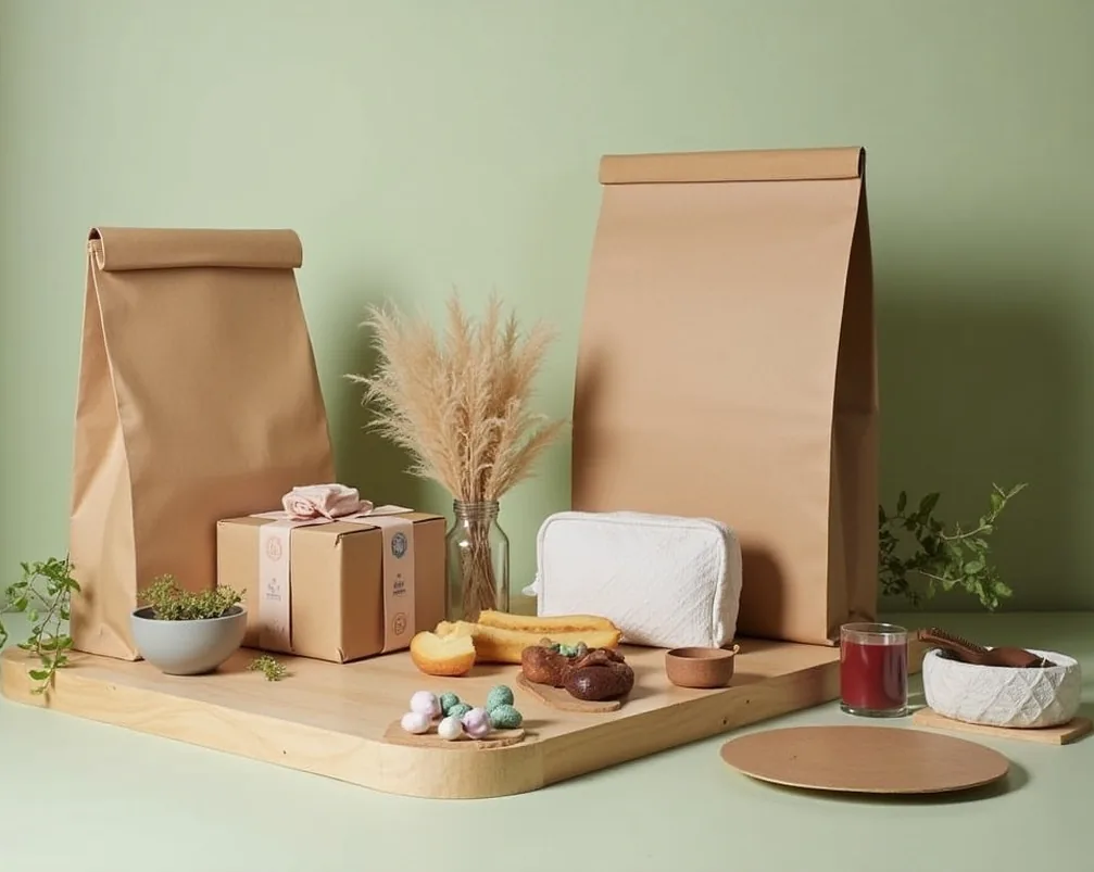 Sustainable packaging materials eco products display